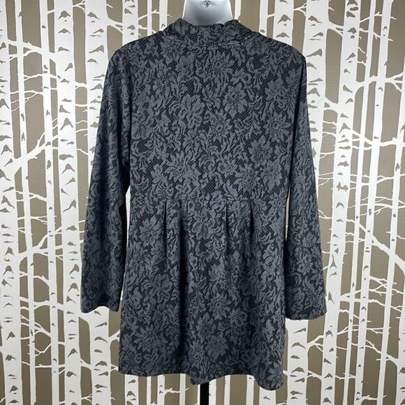 Soma Lounge Wear Floral Lace Print Single Button Lounge Blazer sz L - Picture 5 of 7